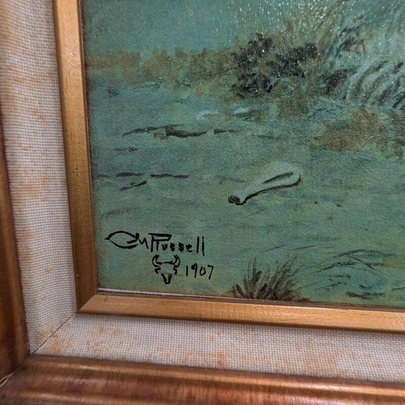 Stolen Horses CM Russell, Giclee, Framed<br />
26 x 20h