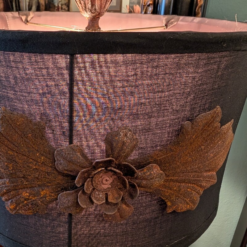 Noble Torck Table *Pair*, Metal Applique<br />
14 x 31h